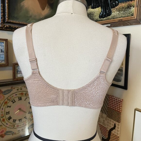 WACOAL 855367 Jacquard Underwire Full Coverage Smooth Bra Tan Size 40D - Picture 4 of 5